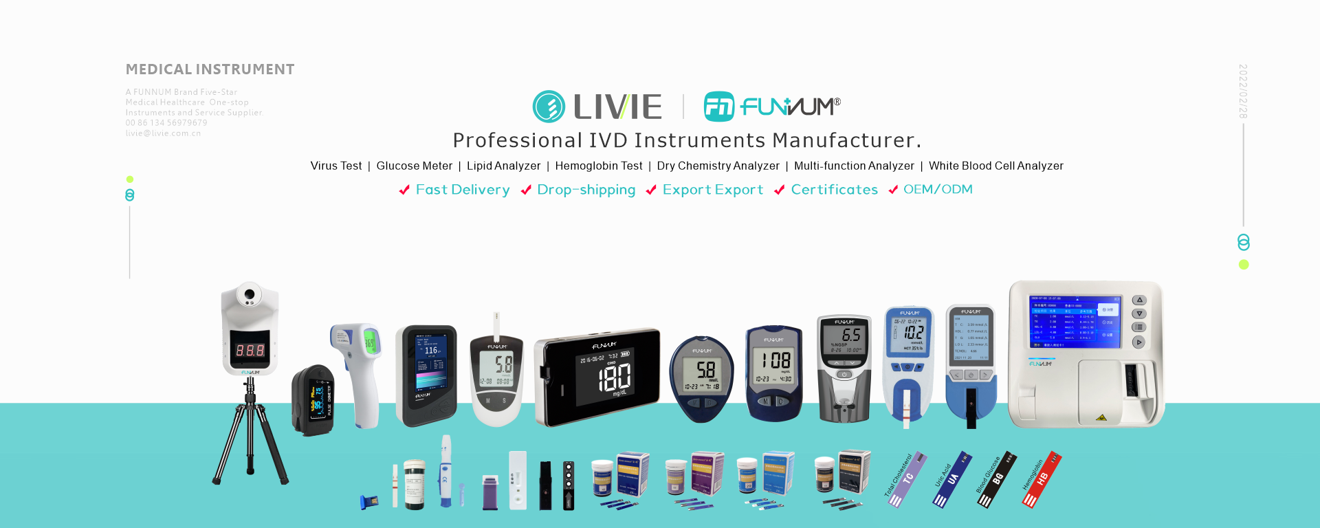 LIVIE Tec - A 12 years medical instrument supplier blood lipid analyzer glucose meter uric acid analsis hemoglobin meter